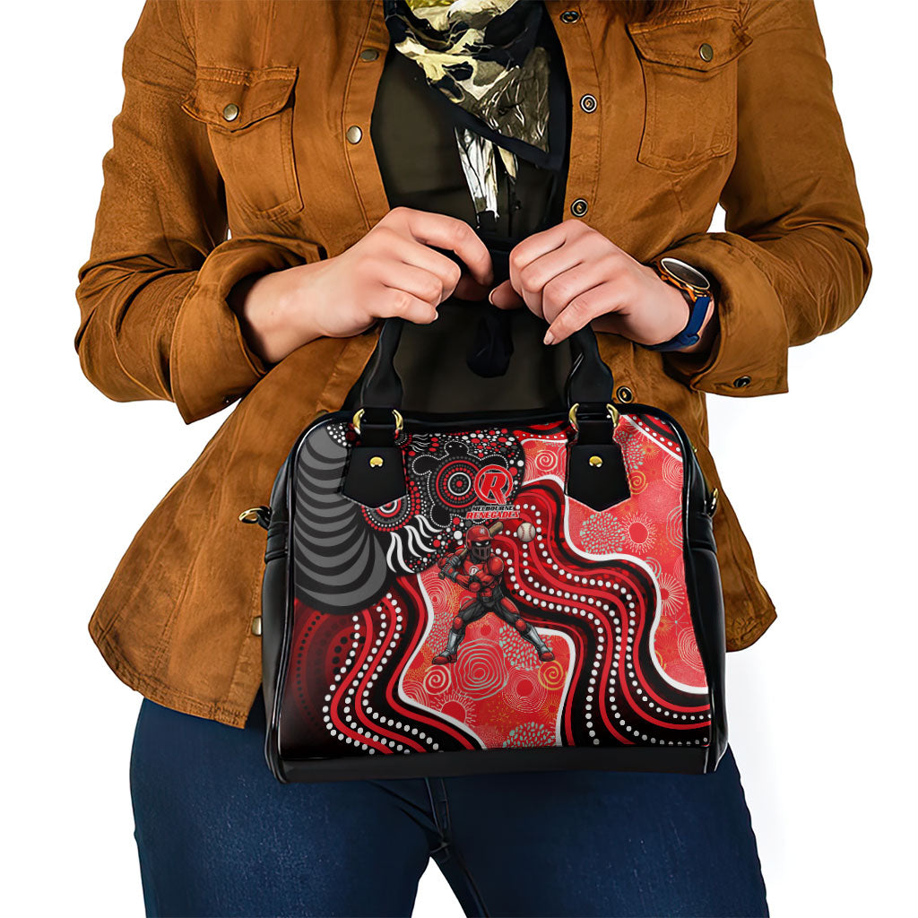 Melbourne Renegades Shoulder Handbag Indigenous Dot Art Superhero Batter Tribal Pattern