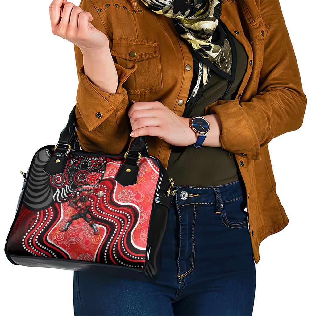 Melbourne Renegades Shoulder Handbag Indigenous Dot Art Superhero Batter Tribal Pattern