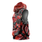 Melbourne Renegades Sleeveless Hoodie Indigenous Dot Art Superhero Batter Tribal Pattern