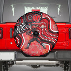 Melbourne Renegades Spare Tire Cover Indigenous Dot Art Superhero Batter Tribal Pattern