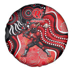 Melbourne Renegades Spare Tire Cover Indigenous Dot Art Superhero Batter Tribal Pattern
