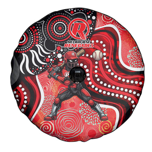 Melbourne Renegades Spare Tire Cover Indigenous Dot Art Superhero Batter Tribal Pattern