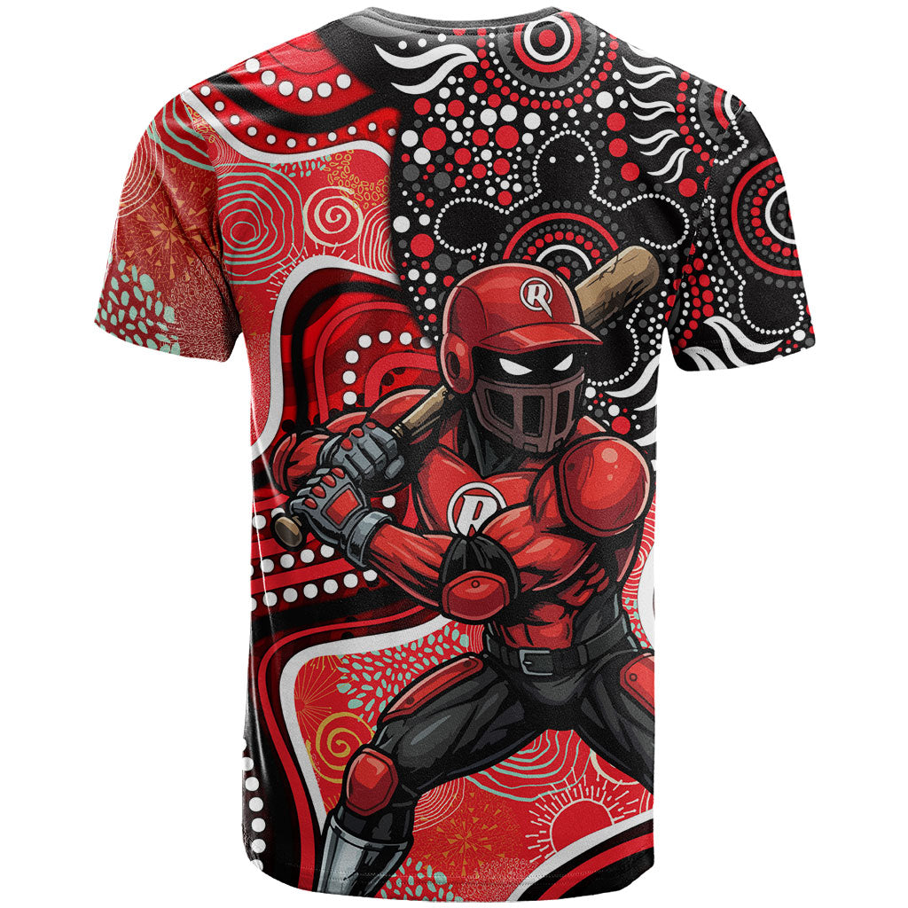 Melbourne Renegades T Shirt Indigenous Dot Art Superhero Batter Tribal Pattern
