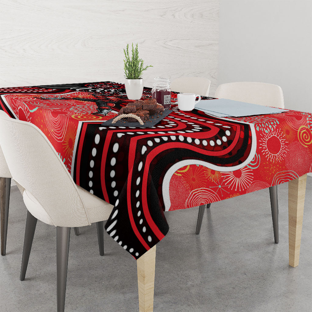 Melbourne Renegades Tablecloth Indigenous Dot Art Superhero Batter Tribal Pattern