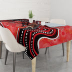 Melbourne Renegades Tablecloth Indigenous Dot Art Superhero Batter Tribal Pattern