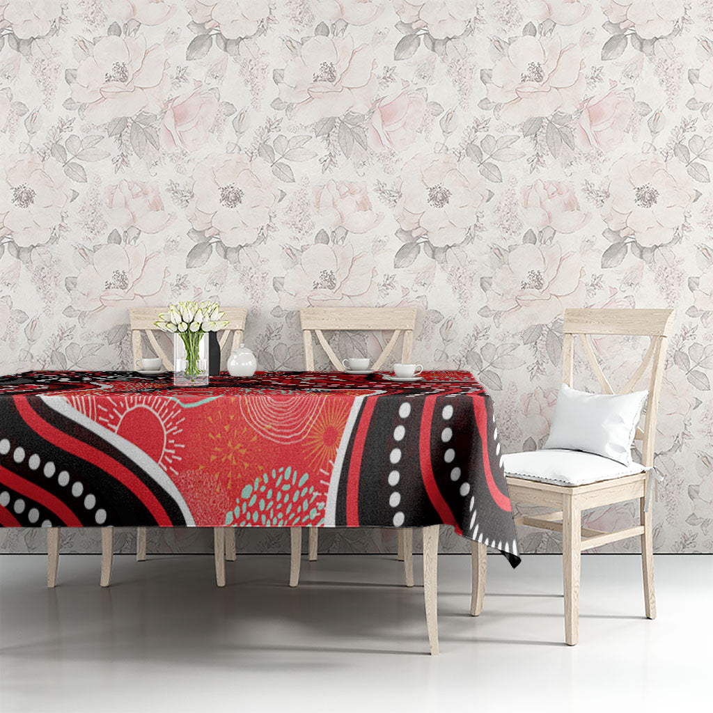 Melbourne Renegades Tablecloth Indigenous Dot Art Superhero Batter Tribal Pattern