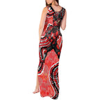 Melbourne Renegades Tank Maxi Dress Indigenous Dot Art Superhero Batter Tribal Pattern