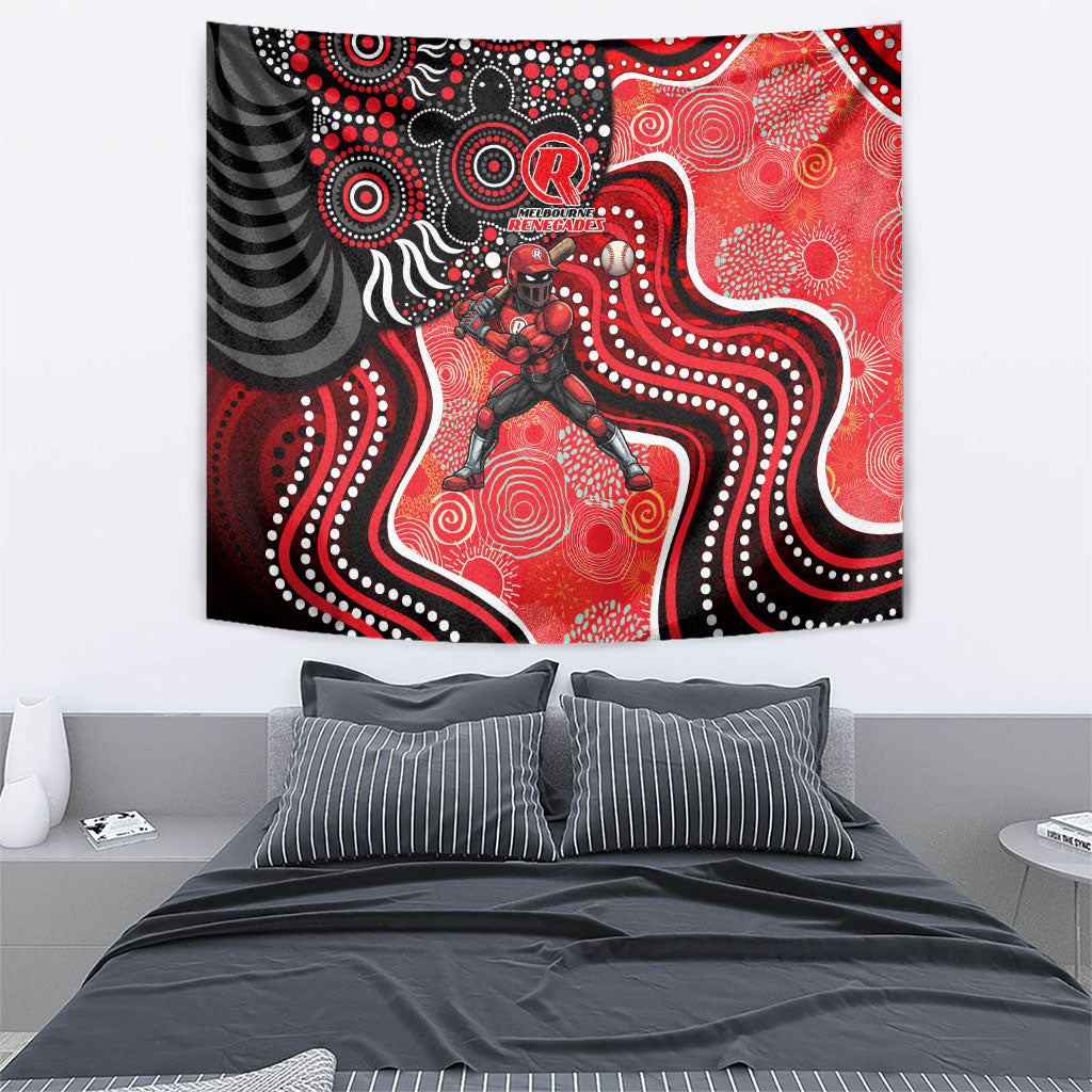 Melbourne Renegades Tapestry Indigenous Dot Art Superhero Batter Tribal Pattern