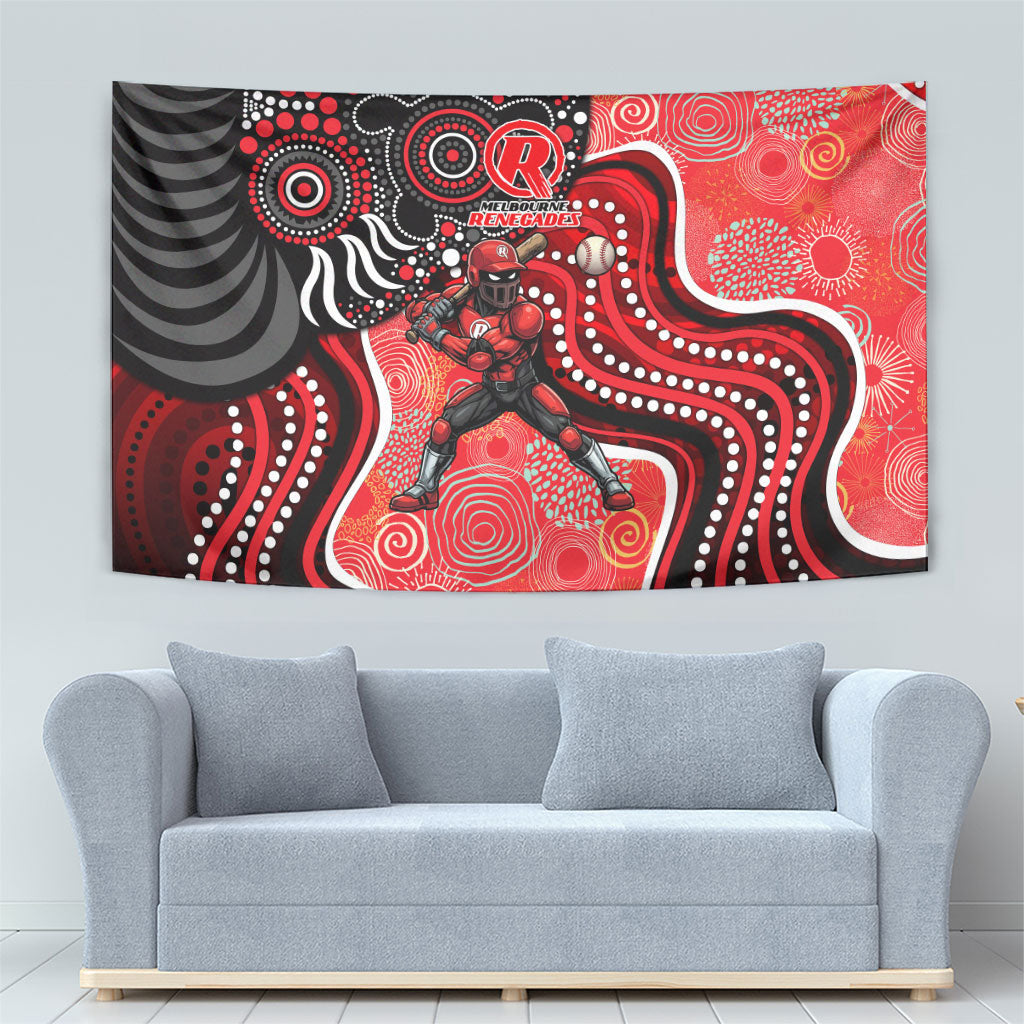 Melbourne Renegades Tapestry Indigenous Dot Art Superhero Batter Tribal Pattern
