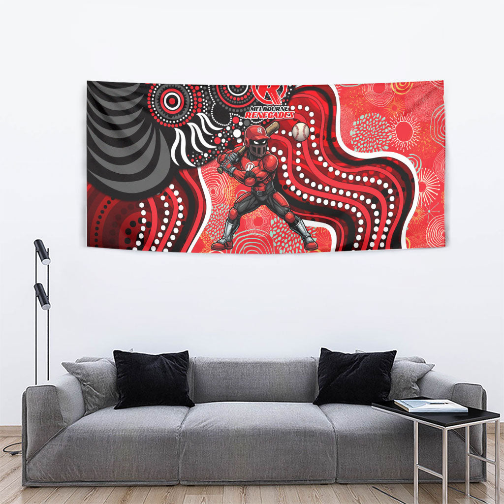 Melbourne Renegades Tapestry Indigenous Dot Art Superhero Batter Tribal Pattern