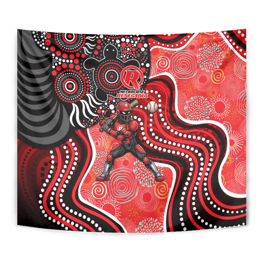 Melbourne Renegades Tapestry Indigenous Dot Art Superhero Batter Tribal Pattern