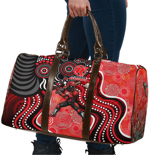 Melbourne Renegades Travel Bag Indigenous Dot Art Superhero Batter Tribal Pattern