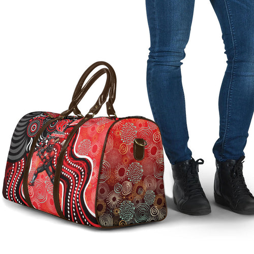 Melbourne Renegades Travel Bag Indigenous Dot Art Superhero Batter Tribal Pattern