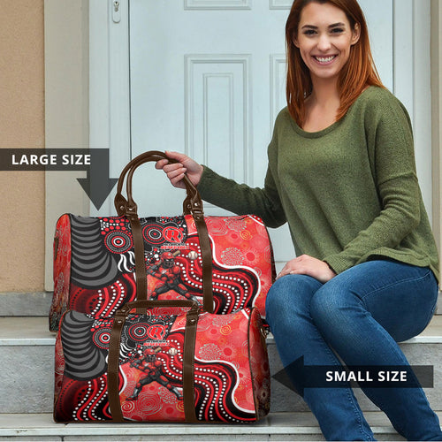 Melbourne Renegades Travel Bag Indigenous Dot Art Superhero Batter Tribal Pattern