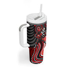 Melbourne Renegades Tumbler With Handle Indigenous Dot Art Superhero Batter Tribal Pattern