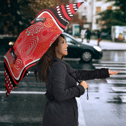 Melbourne Renegades Umbrella Indigenous Dot Art Superhero Batter Tribal Pattern