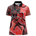 Melbourne Renegades Women Polo Shirt Indigenous Dot Art Superhero Batter Tribal Pattern