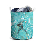 Brisbane Heat Laundry Basket Indigenous Dot Art Superhero Batter Tribal Pattern