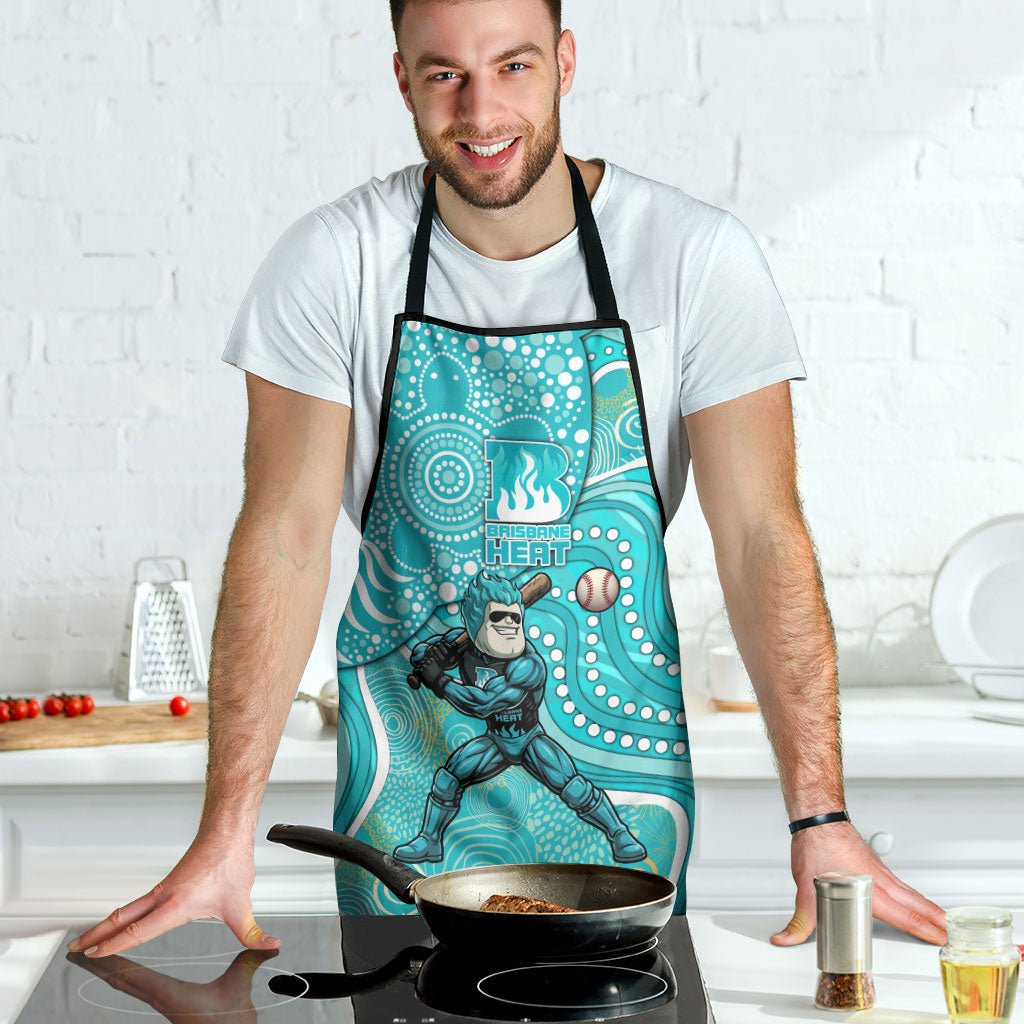 Brisbane Heat Apron Indigenous Dot Art Superhero Batter Tribal Pattern
