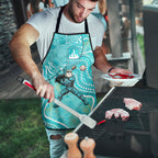Brisbane Heat Apron Indigenous Dot Art Superhero Batter Tribal Pattern