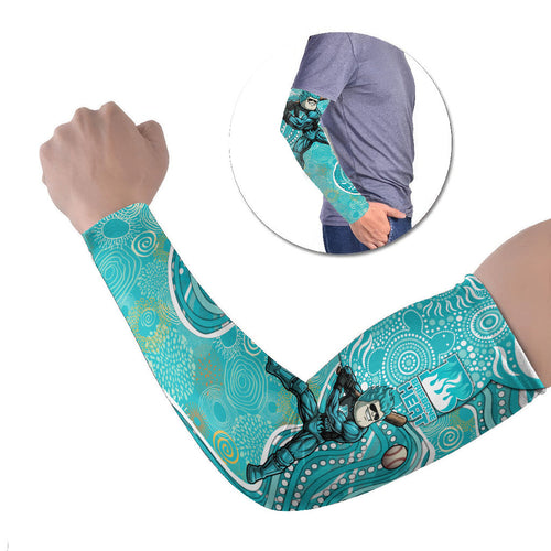 Brisbane Heat Arm Sleeves Indigenous Dot Art Superhero Batter Tribal Pattern