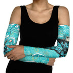 Brisbane Heat Arm Sleeves Indigenous Dot Art Superhero Batter Tribal Pattern