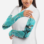 Brisbane Heat Arm Sleeves Indigenous Dot Art Superhero Batter Tribal Pattern