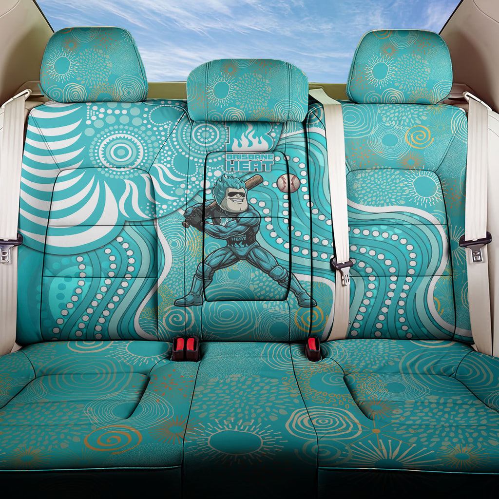 Brisbane Heat Back Car Seat Cover Indigenous Dot Art Superhero Batter Tribal Pattern