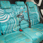 Brisbane Heat Back Car Seat Cover Indigenous Dot Art Superhero Batter Tribal Pattern