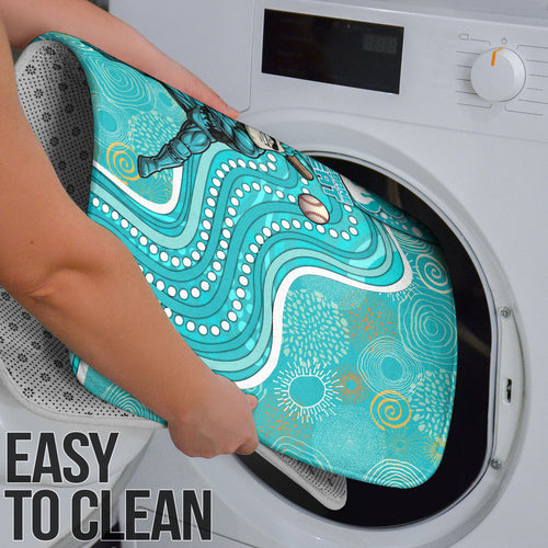 Brisbane Heat Bathroom Set Indigenous Dot Art Superhero Batter Tribal Pattern