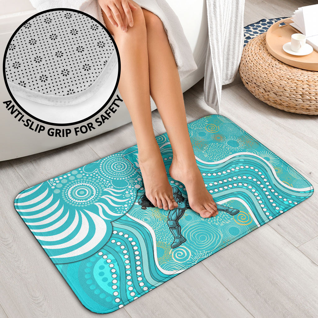 Brisbane Heat Bathroom Set Indigenous Dot Art Superhero Batter Tribal Pattern