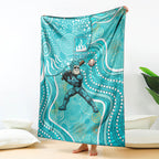 Brisbane Heat Blanket Indigenous Dot Art Superhero Batter Tribal Pattern
