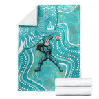 Brisbane Heat Blanket Indigenous Dot Art Superhero Batter Tribal Pattern
