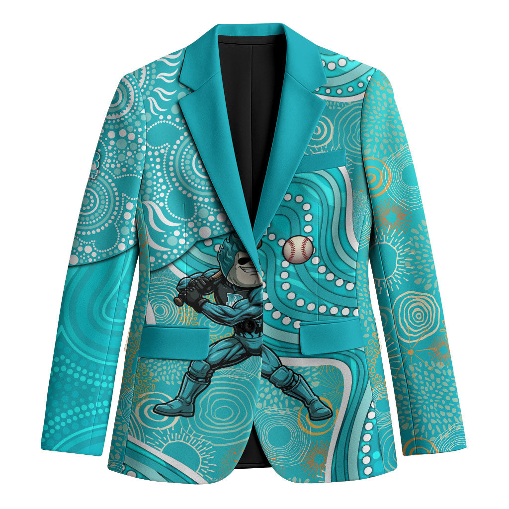 Brisbane Heat Blazer Indigenous Dot Art Superhero Batter Tribal Pattern