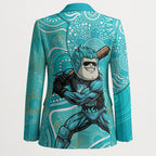 Brisbane Heat Blazer Indigenous Dot Art Superhero Batter Tribal Pattern
