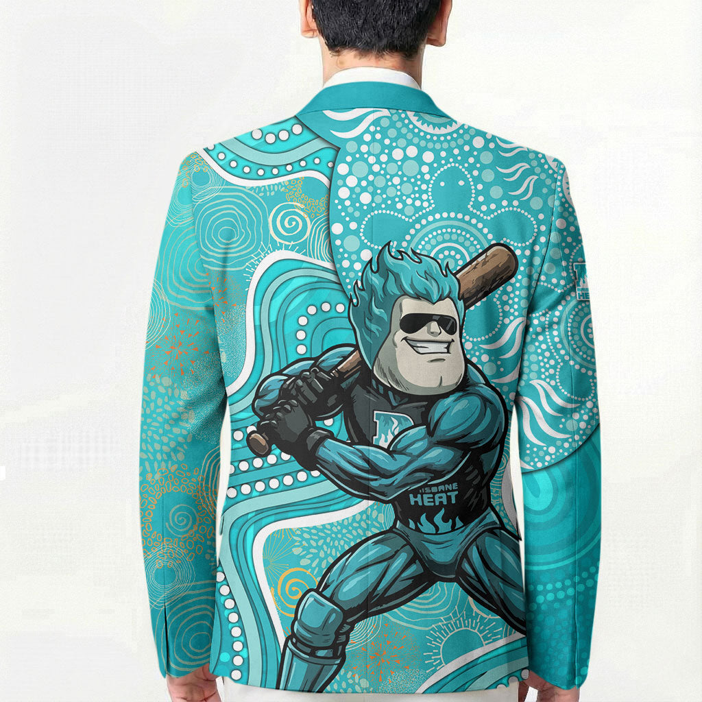 Brisbane Heat Blazer Indigenous Dot Art Superhero Batter Tribal Pattern