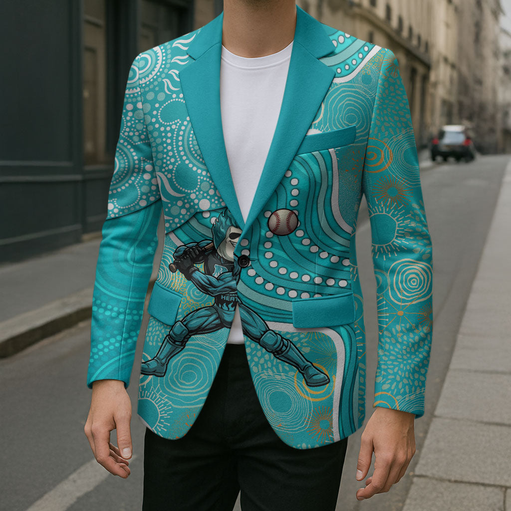 Brisbane Heat Blazer Indigenous Dot Art Superhero Batter Tribal Pattern