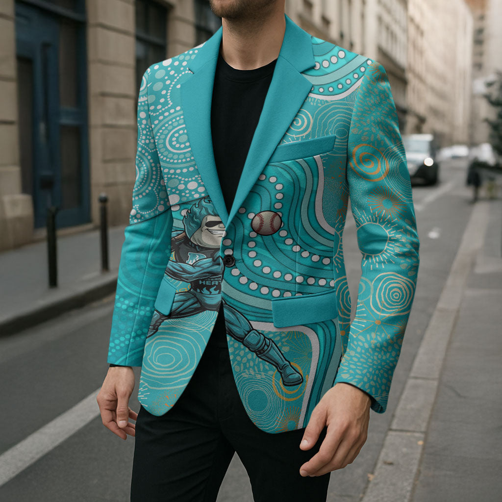 Brisbane Heat Blazer Indigenous Dot Art Superhero Batter Tribal Pattern