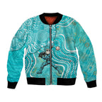 Brisbane Heat Bomber Jacket Indigenous Dot Art Superhero Batter Tribal Pattern