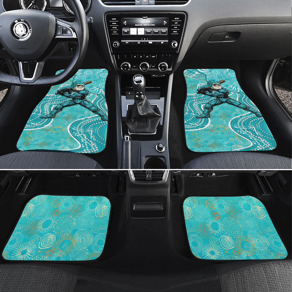 Brisbane Heat Car Mats Indigenous Dot Art Superhero Batter Tribal Pattern