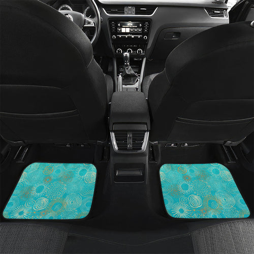 Brisbane Heat Car Mats Indigenous Dot Art Superhero Batter Tribal Pattern