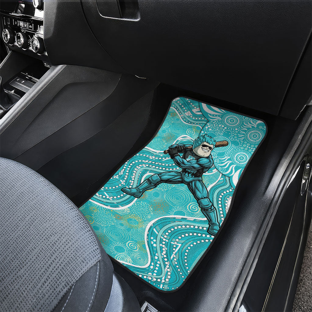 Brisbane Heat Car Mats Indigenous Dot Art Superhero Batter Tribal Pattern