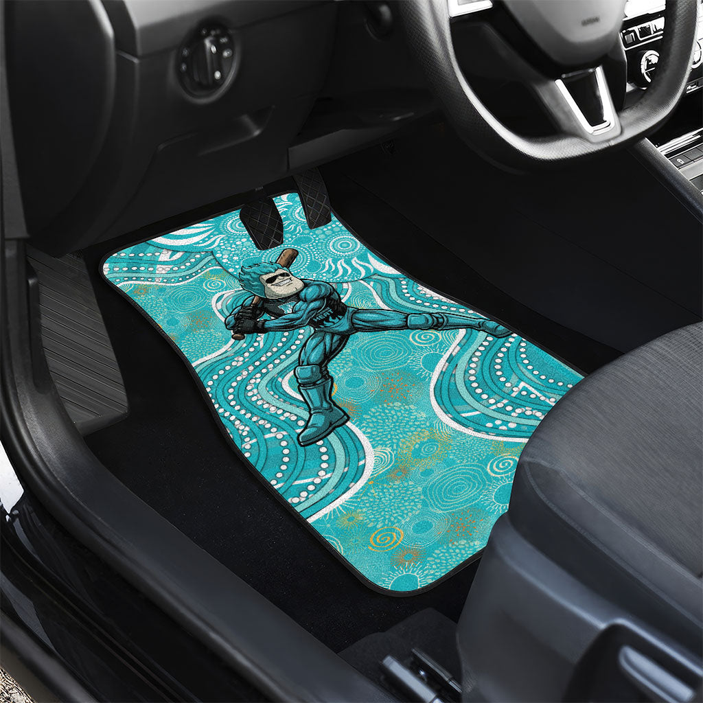 Brisbane Heat Car Mats Indigenous Dot Art Superhero Batter Tribal Pattern