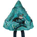 Brisbane Heat Cloak Indigenous Dot Art Superhero Batter Tribal Pattern