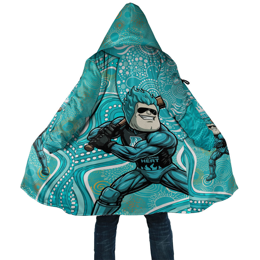 Brisbane Heat Cloak Indigenous Dot Art Superhero Batter Tribal Pattern