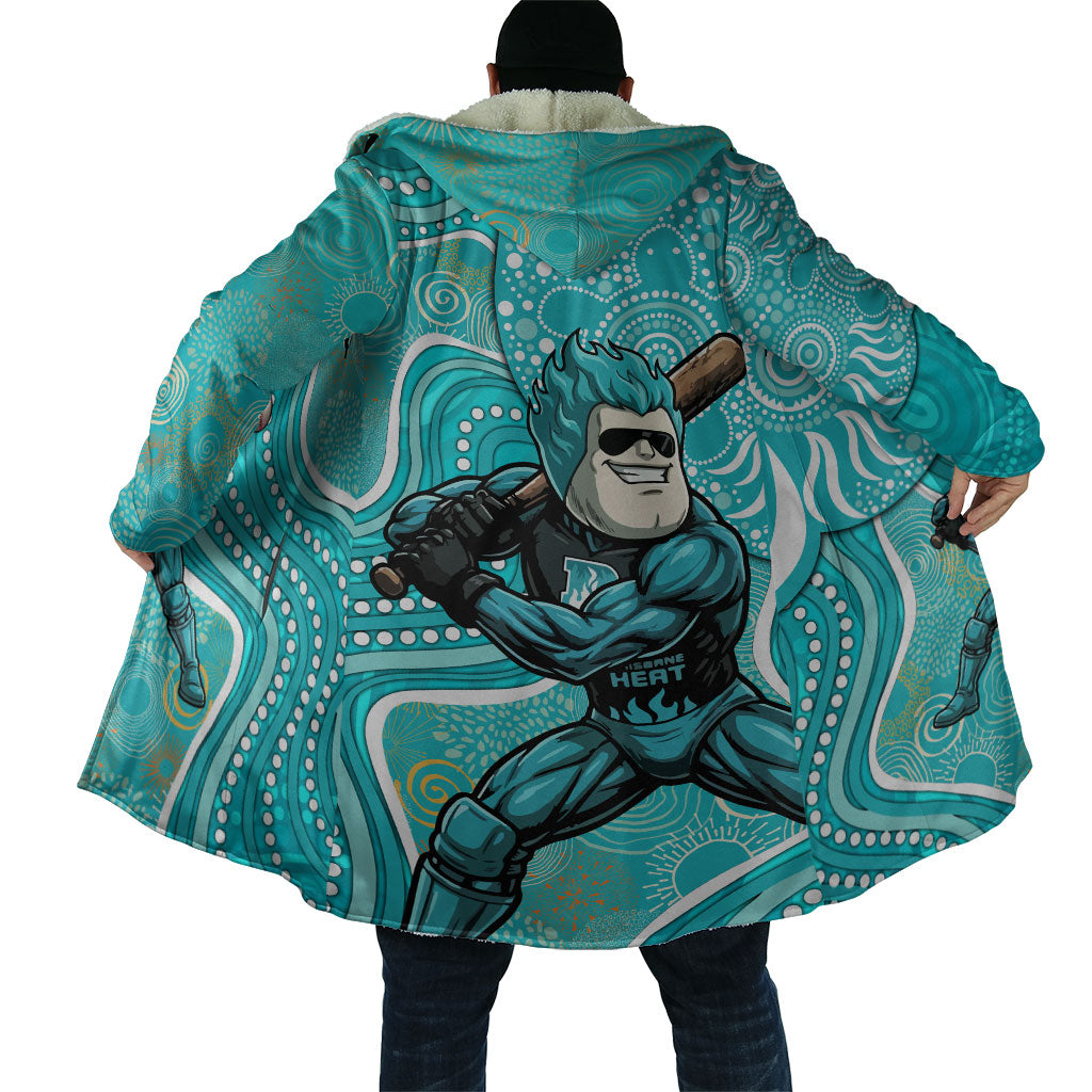 Brisbane Heat Cloak Indigenous Dot Art Superhero Batter Tribal Pattern
