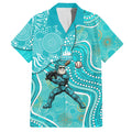 Brisbane Heat Hawaiian Shirt Indigenous Dot Art Superhero Batter Tribal Pattern