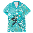 Brisbane Heat Hawaiian Shirt Indigenous Dot Art Superhero Batter Tribal Pattern