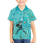 Brisbane Heat Hawaiian Shirt Indigenous Dot Art Superhero Batter Tribal Pattern