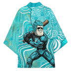 Brisbane Heat Kimono Indigenous Dot Art Superhero Batter Tribal Pattern